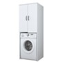 Hanah Home KD110 - 3192 Gabinete para Lavadora, Blanco, 65cm Ancho x 181.8cm Alto x 62.5cm Profundo